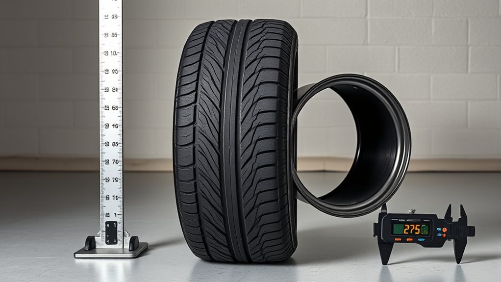 tire height calculation process