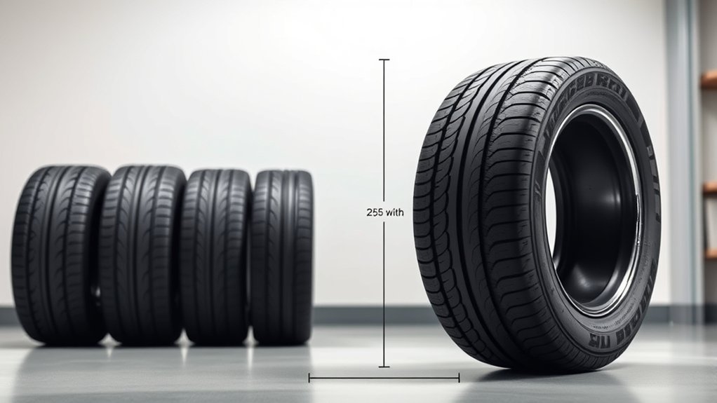 tire height varies significantly