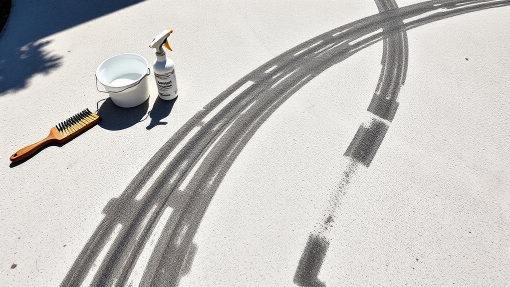 tire marks caused by friction