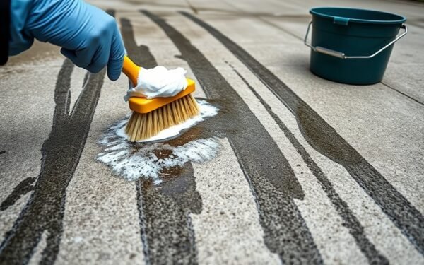 tire marks cement removal