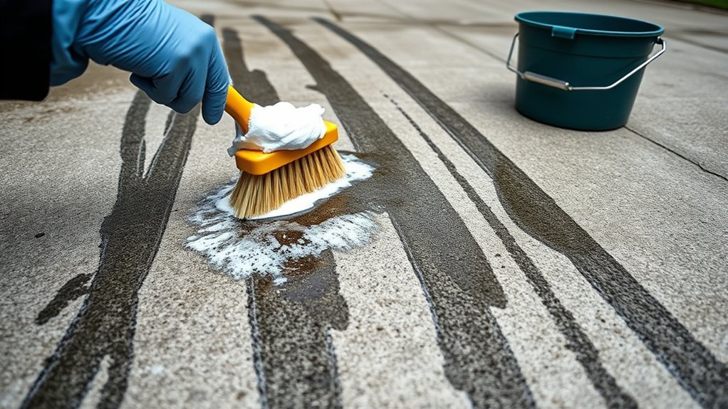 tire marks cement removal