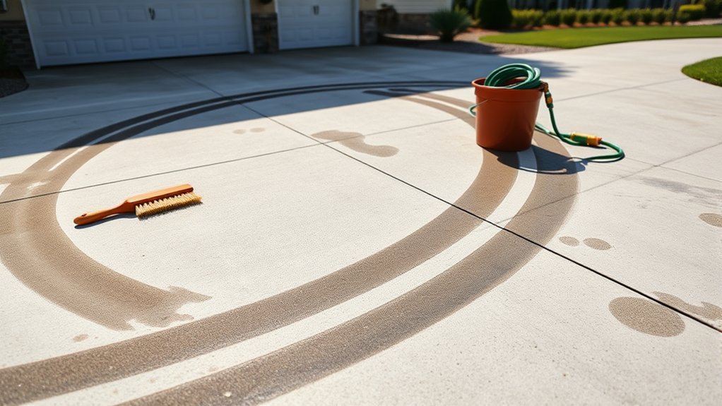 tire marks gradually fade