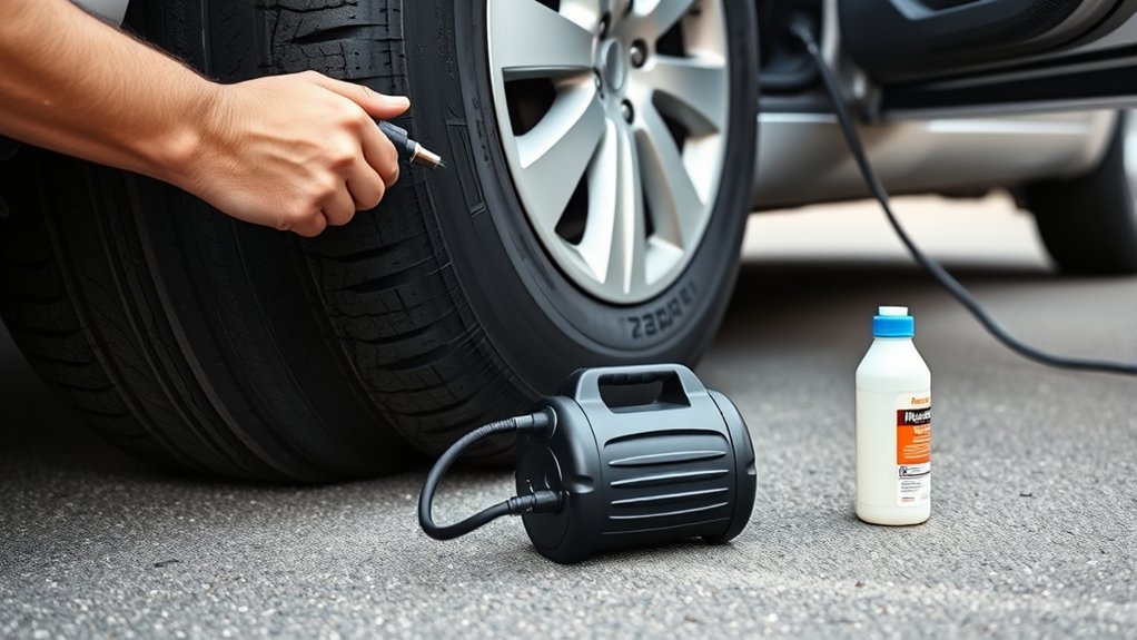 tire mobility kit usage