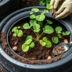 tire planter potato gardening