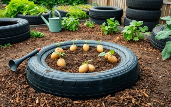 tire potato planting guide