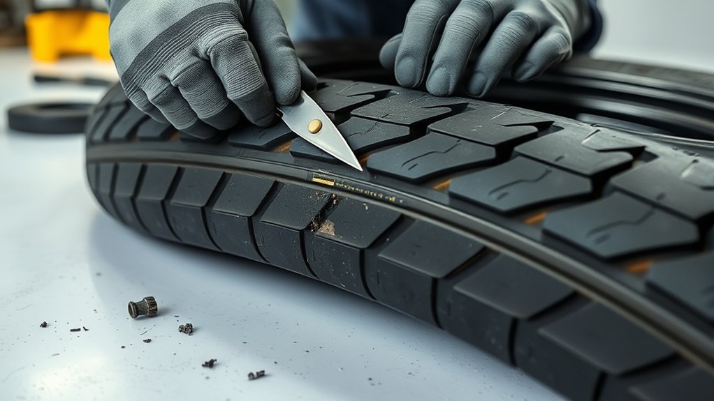 tire repair patch process
