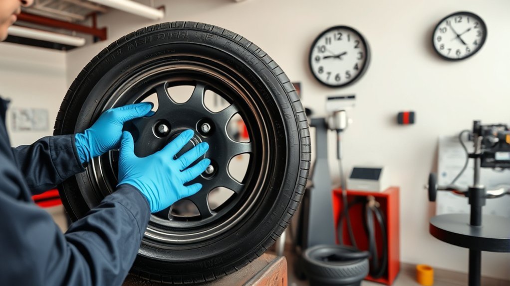 tire repair time estimates