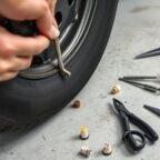 tire repair using plugs