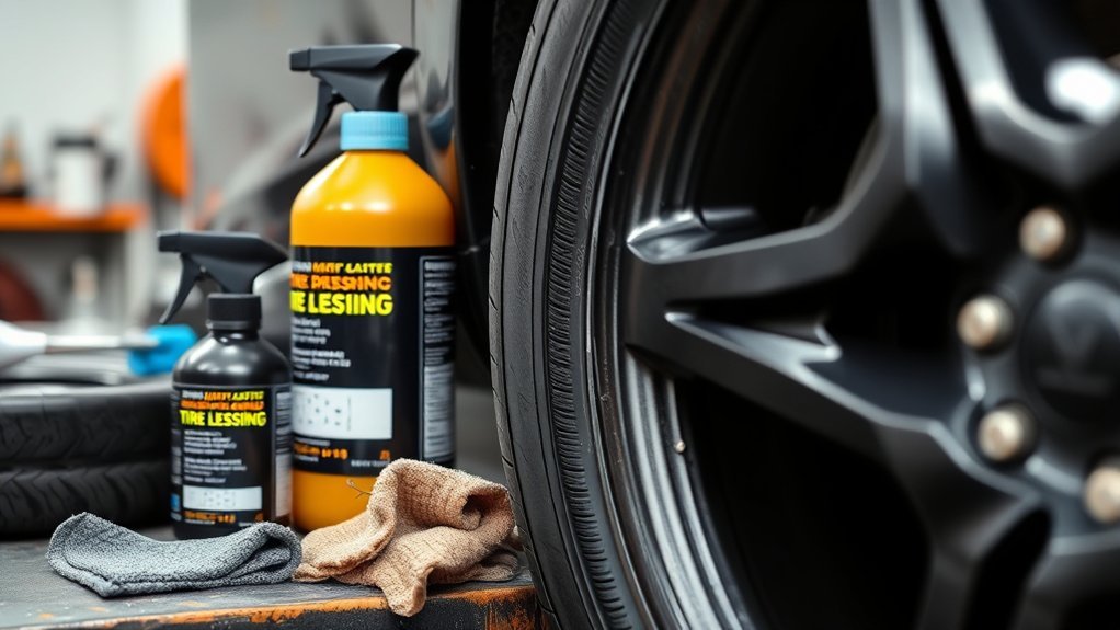 tire shine chemical damage