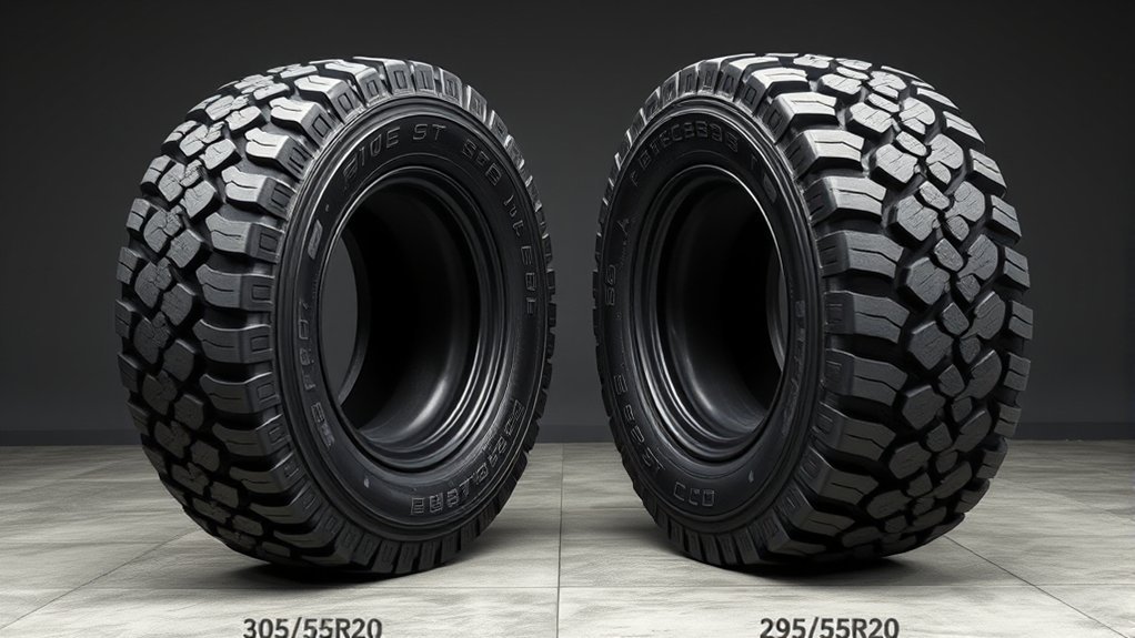 tire size comparison differences