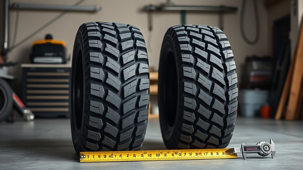 tire size measurement differences