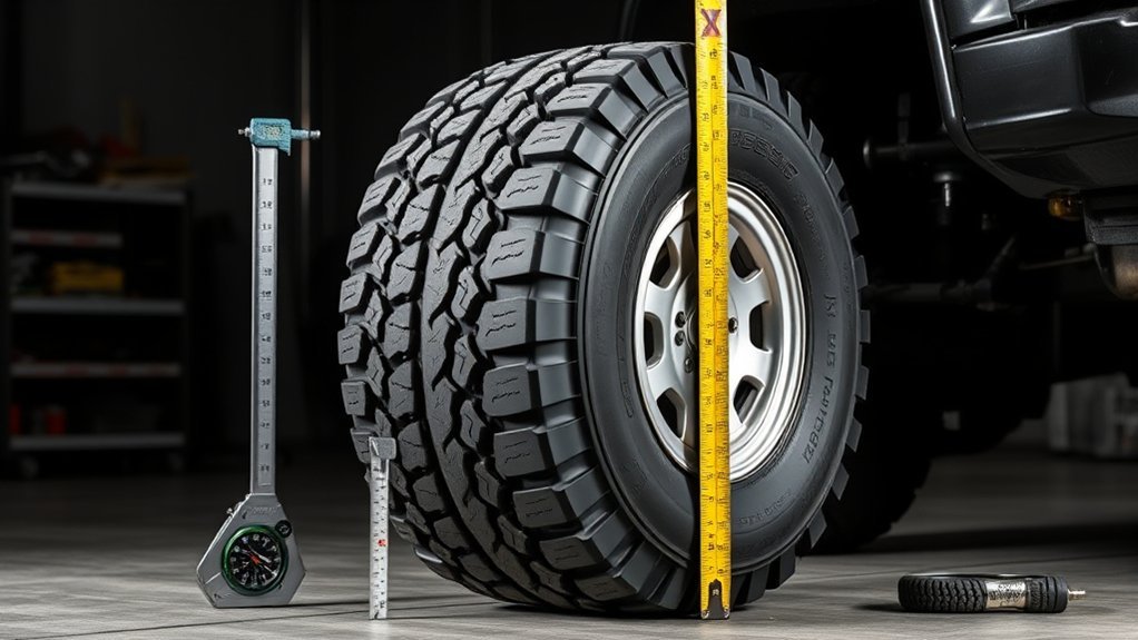 tire size varies significantly