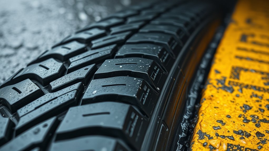 tire tread enhances grip