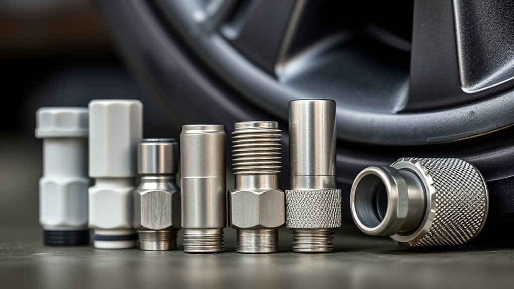 tire valve cap sizes vary