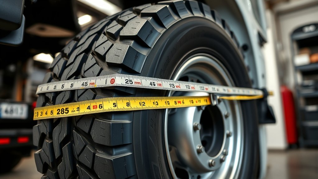tire width and specifications