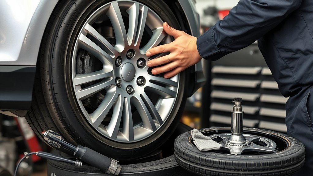 unmounting a tire safely