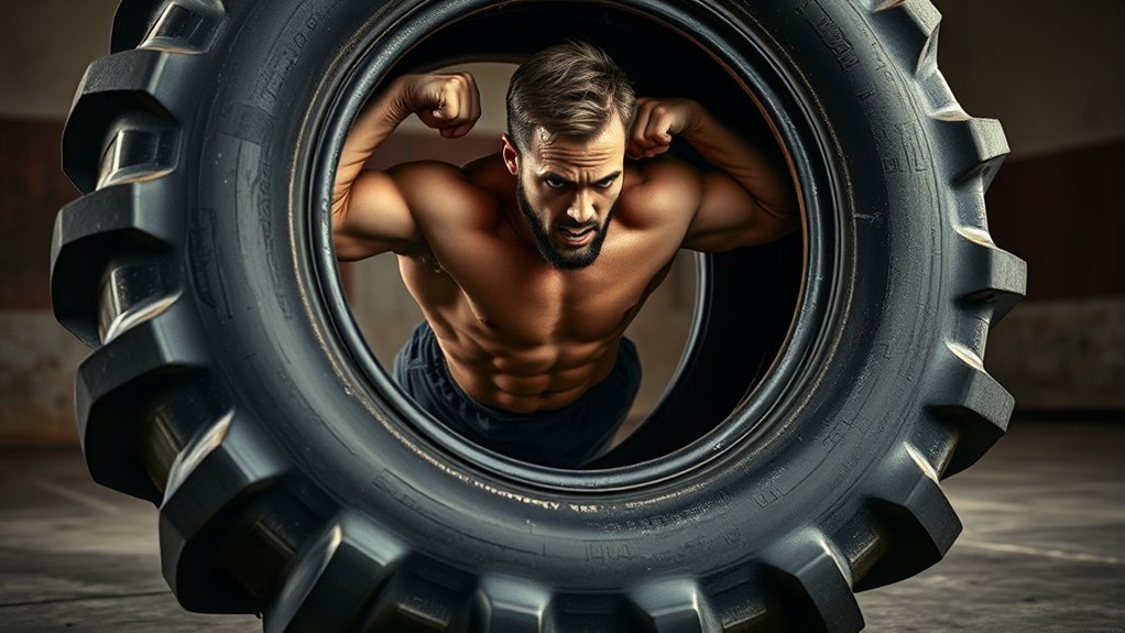 upper body tire flipping