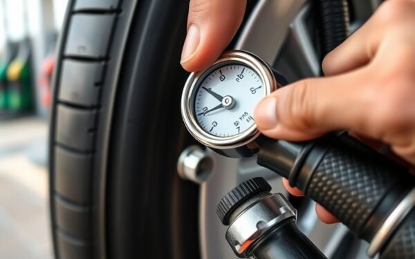 using a tire gauge