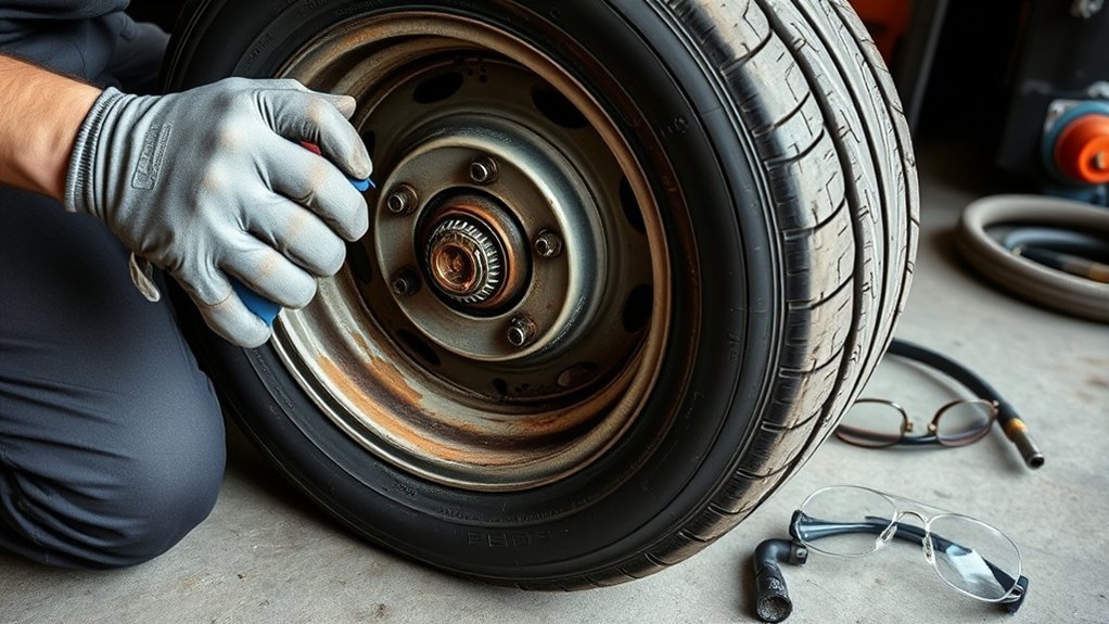 wd 40 temporary tire aid