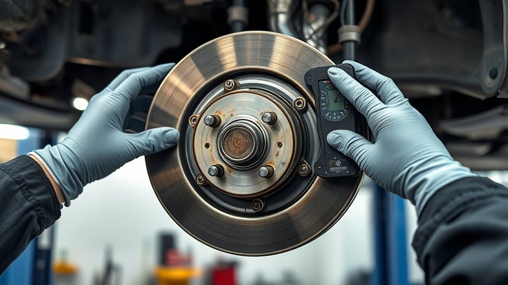 Common bad wheel bearing symptoms at a vehicle wheel hub