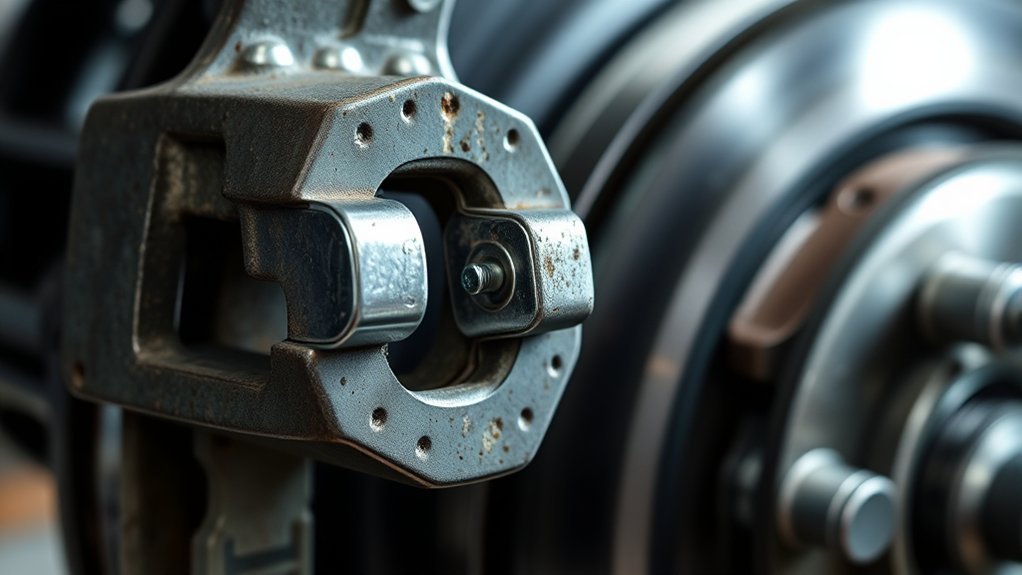 brake pads alignment support