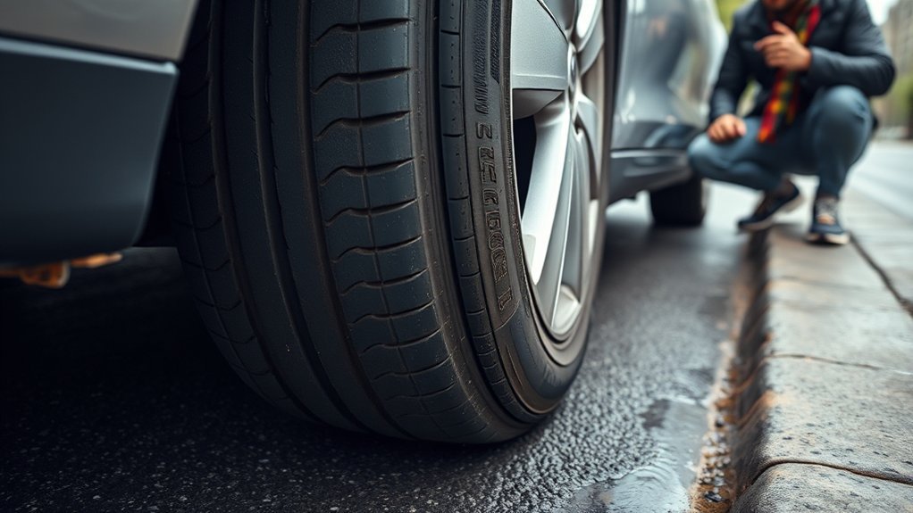 bulging tire indicates failure