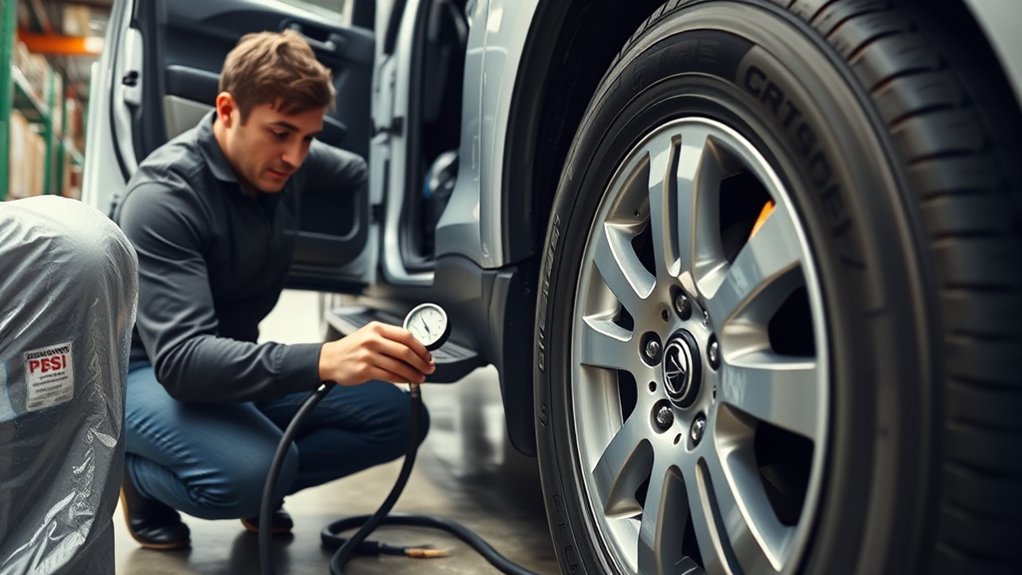 check recommended tire pressure