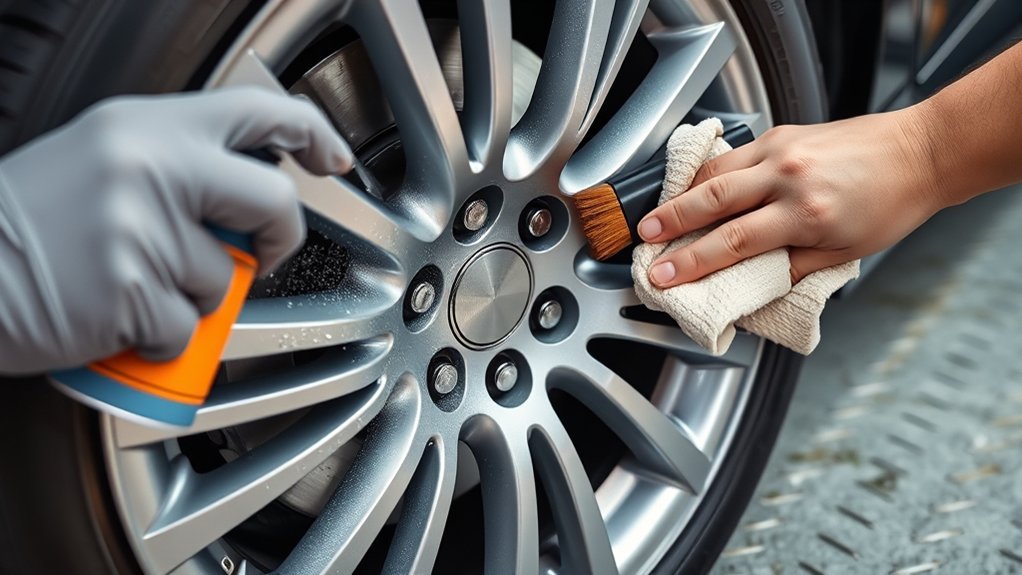 clean alloy wheels easily