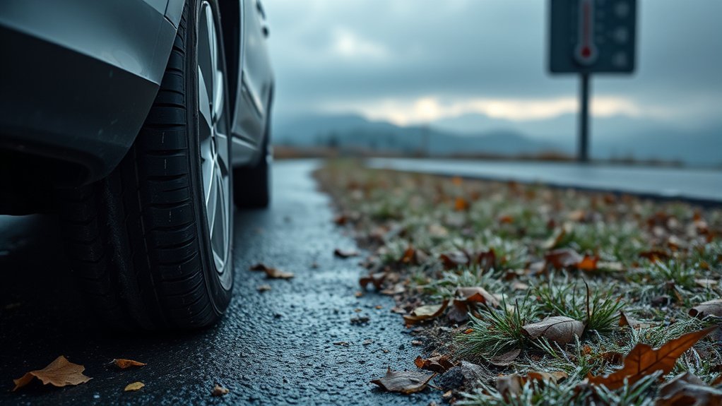 cold temperatures reduce traction