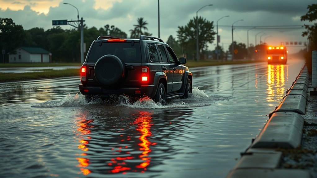 drive safely through floods