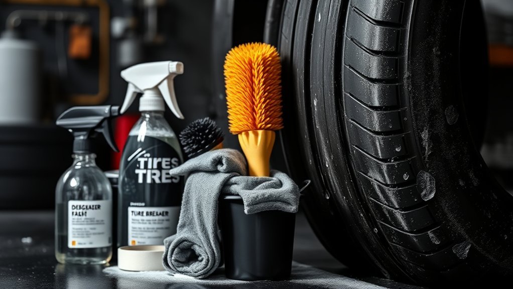 effective tire cleaning supplies