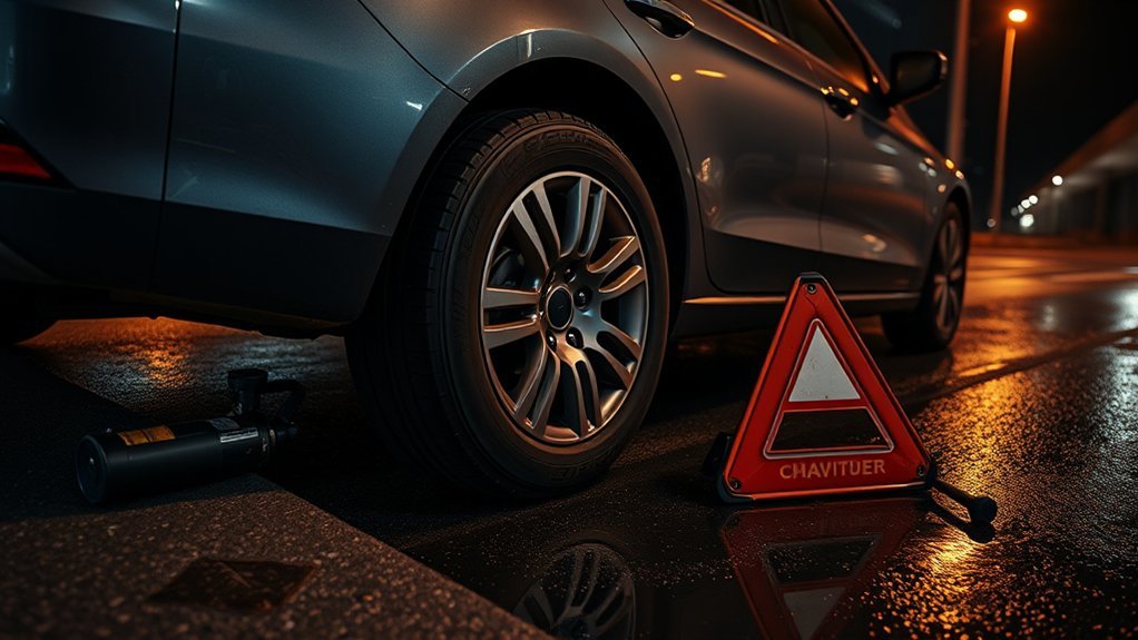 flat tires need attention