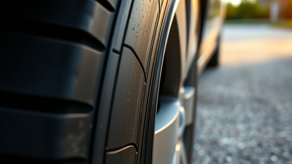 Inspecting an aging Michelin tire for sidewall and tread cracking