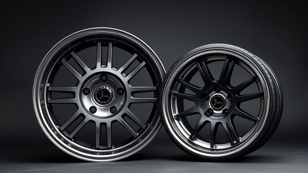 inward facing wheel design
