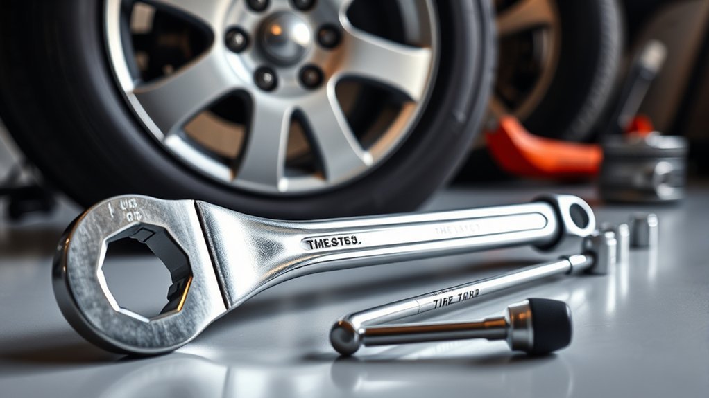 lug wrench for wheel fastening