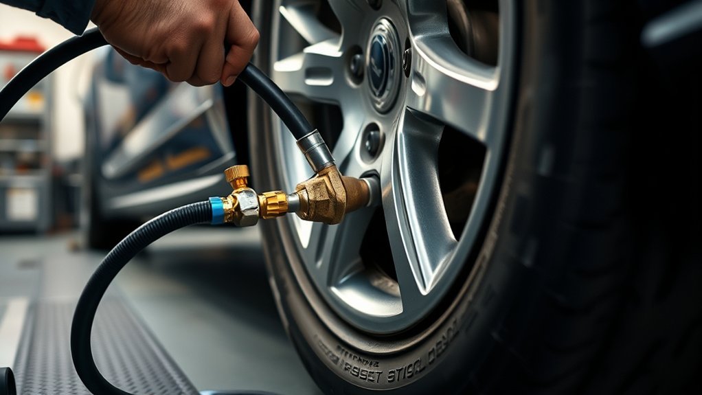 adding regular air to a nitrogen-filled car tire