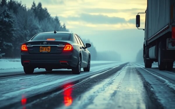 navigate icy roads safely