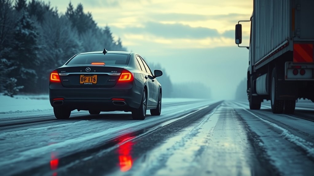 navigate icy roads safely