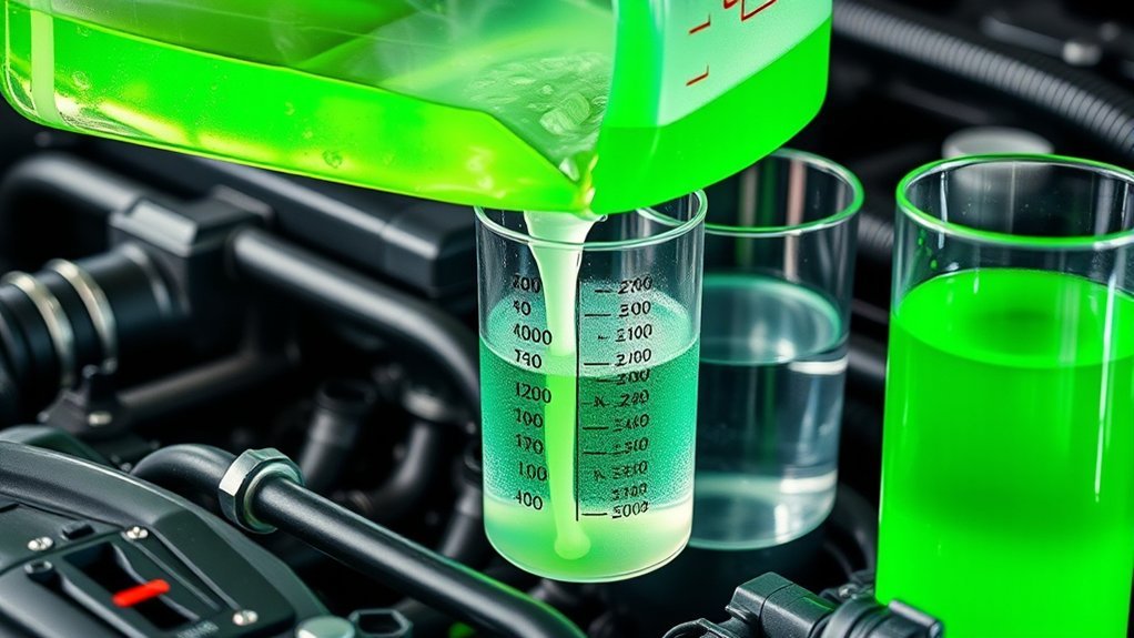 pre diluted coolant for vehicles