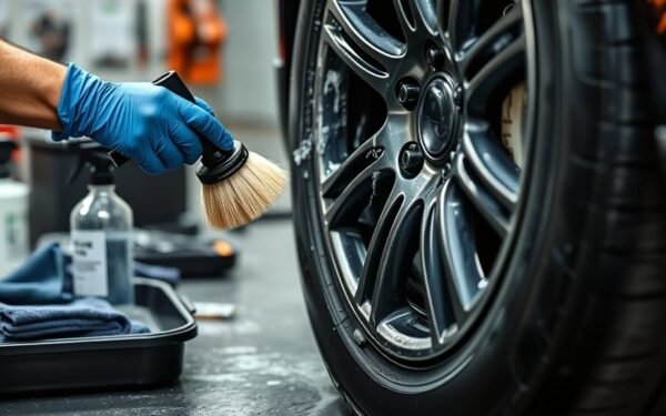 preparing tires for painting