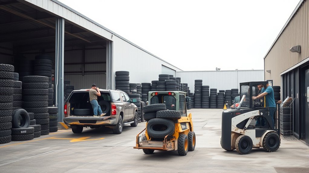 recycle tires at local centers