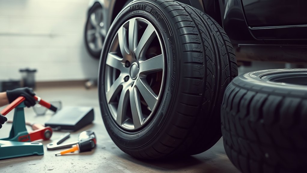 repairing damaged tire safely
