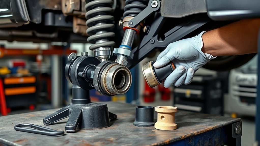 replace control arm bushings