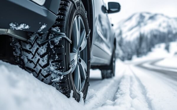 snow chains on all tires