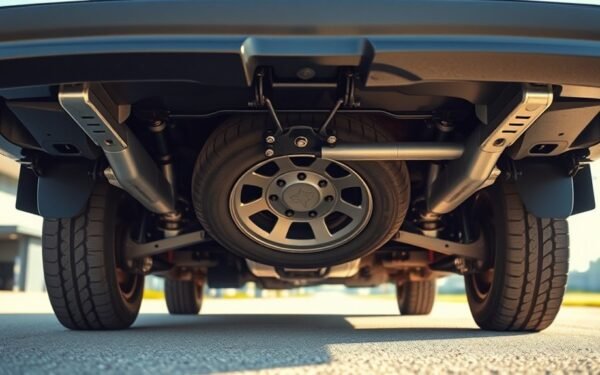 spare tire location dodge caravan