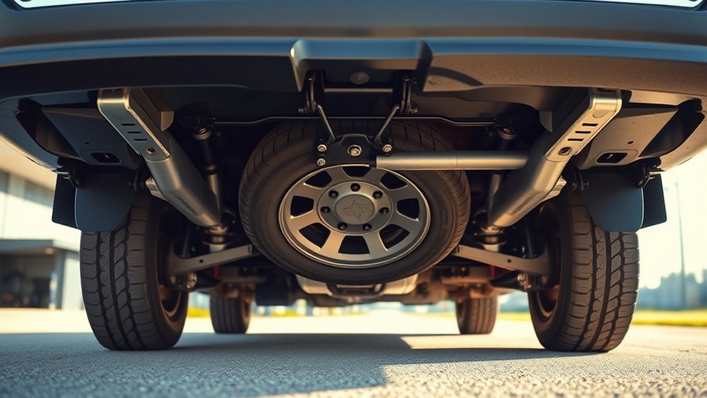 spare tire location dodge caravan