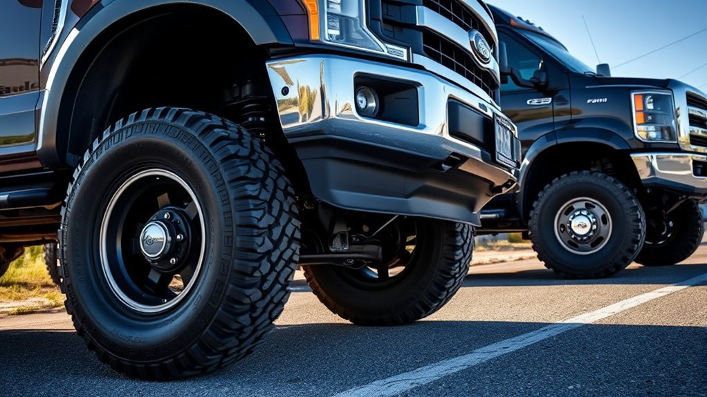 vehicle tire positioned beneath a fender for tire coverage compliance