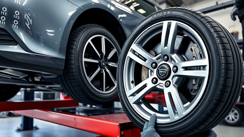 tire and wheel installation and balancing inspection