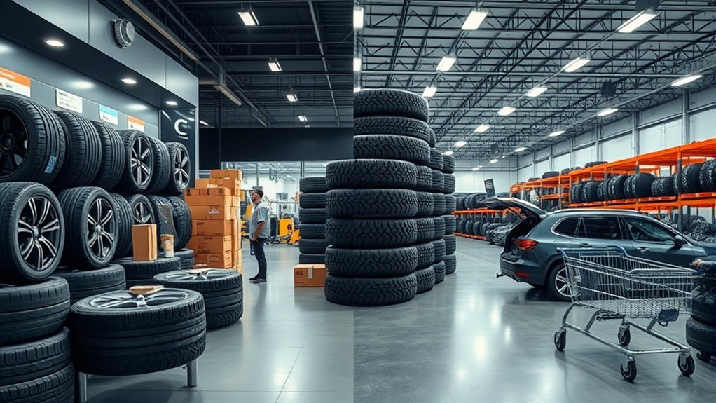 tire selection pricing differences