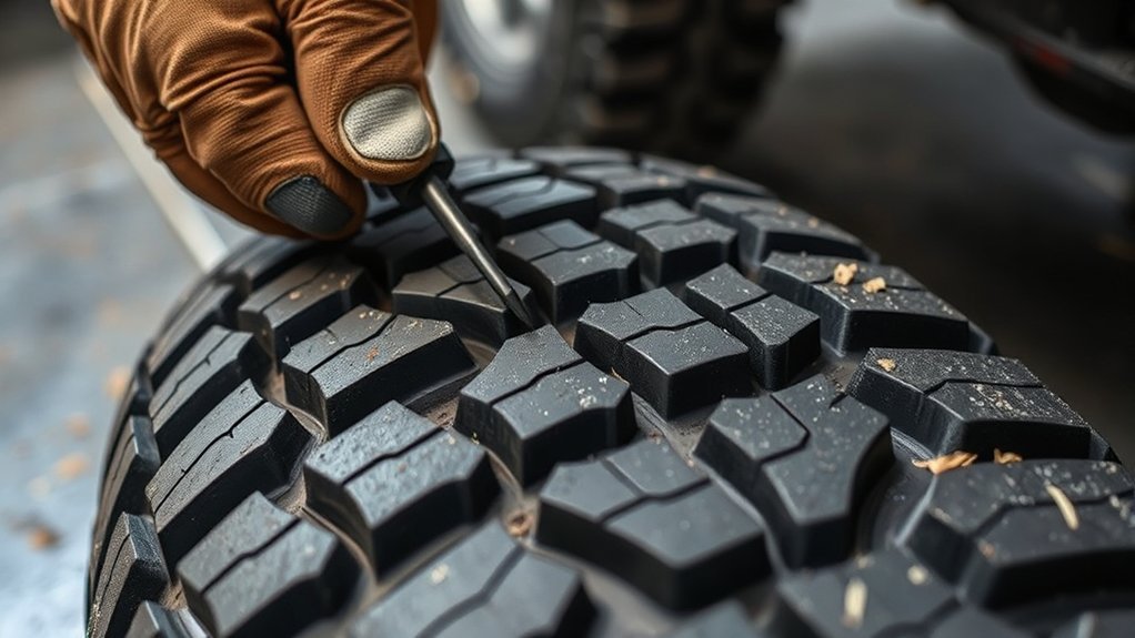 tire tread grip enhancement